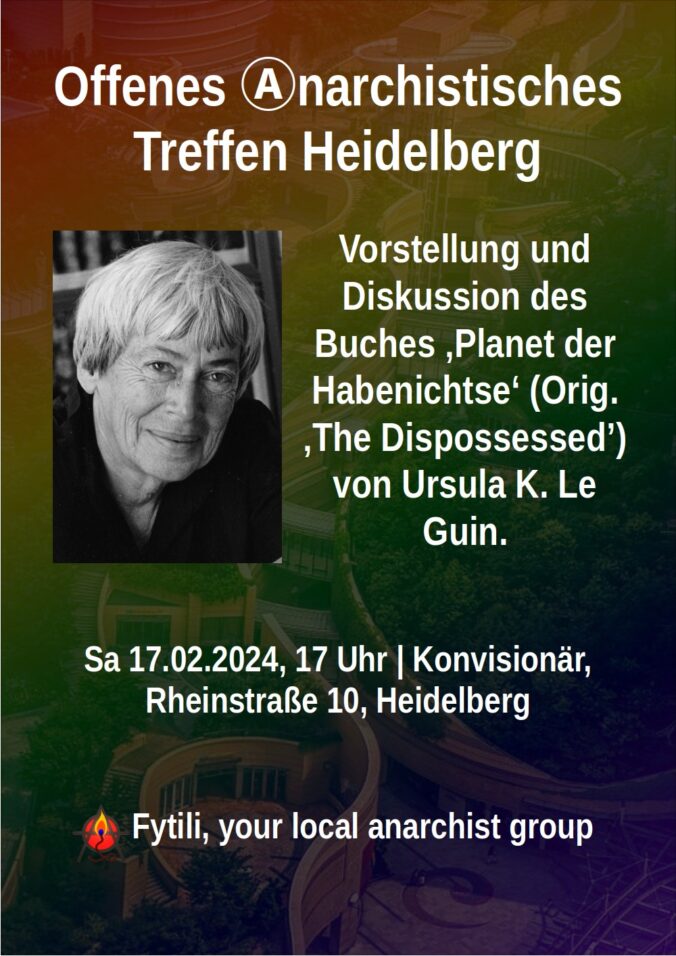 Aufruf zum Offenen Anarchistischen Treffen in Heidelberg.
